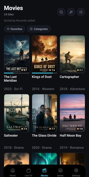 Movies on an Android phone