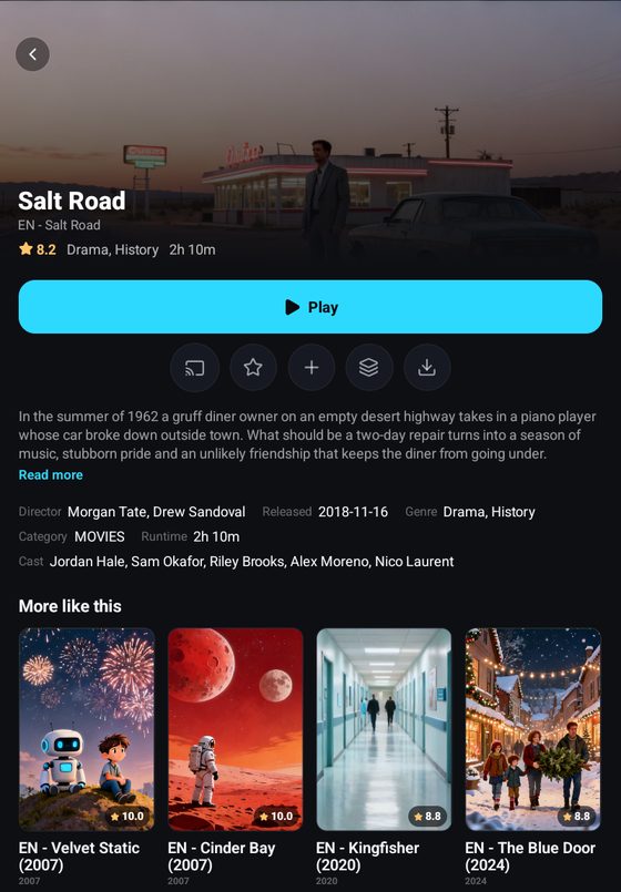 A film card without TMDB